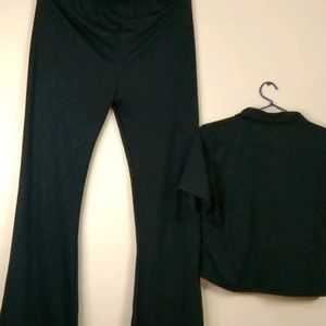 Black Co Ord Set (Streachable)