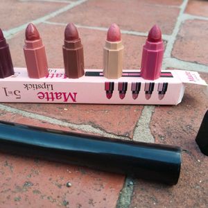 Matte Lipstick 5 In 1 Nude Edition