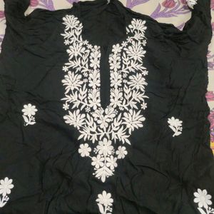 Black Embroided kurta