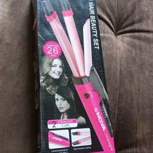 Hair Straightener + Curler With free Wax Heater