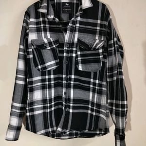 Checks Mens Flannel Shirt /Jacket , Full Sleeves