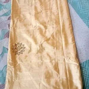 Cream Soft Glicing Saree