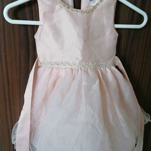 Pink Partywear Frock