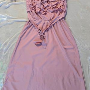 Dusty pink Ruffled Sleeve Kurta