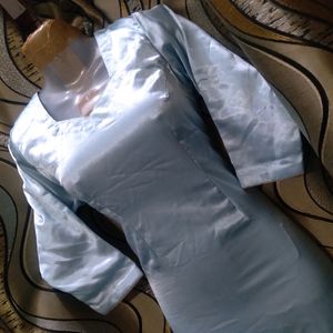 Satin Cyan Wedding Suit