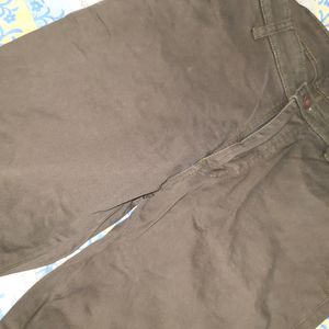 COBB Men's Ankle Length Dark Brown trousers.