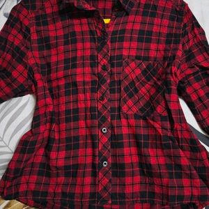 H&M Checkered Crop Shirt