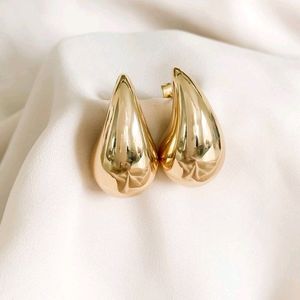 Golden And Silver Drops Earrings