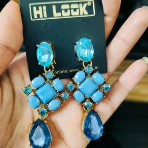 Blue Crystal Earrings