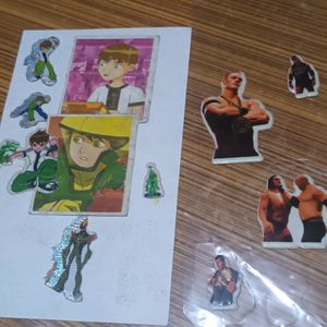 All Cartoons And Wwe Stickers For Childrens