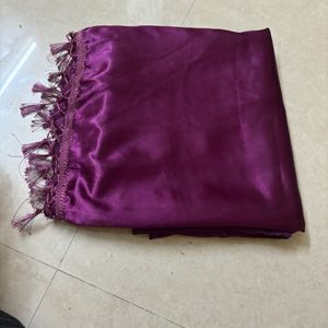 beautiful plain saree purple