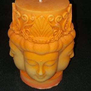 Sow Wax 4 Headed Buddha Candle