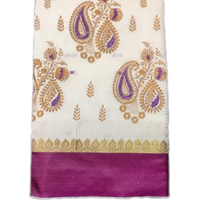 Banarasi Silk Saree With Embroidery Work