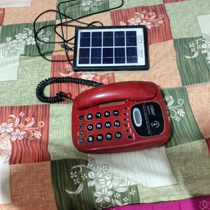 Solar Plate With Telephone