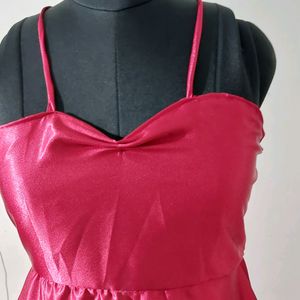 Hot Red Party Dress Size 28 To 39