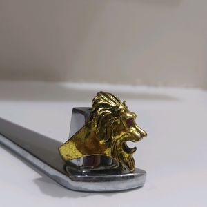 Stainless Steel Tiger Ring