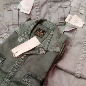 Silver Denim Shirt