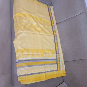 Women Yellow Saree