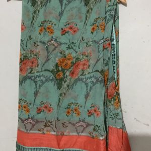 Floral Print Saree