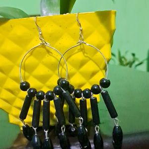 Black Beads Earring