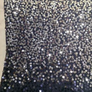 A Blue Partywear Sequin Top