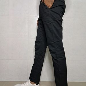 Kaulin 1006 Men's Box Design Black Cotton Trouser