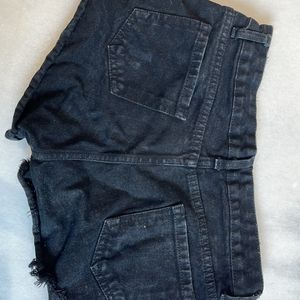 Distressed Denim studded Shorts