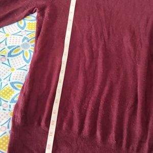 Mode Burgundy Sweater Top