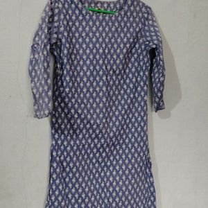 Blue Printed Kurta