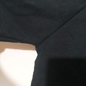 Black Crop Hoodie