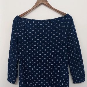 Mavie Blue Girls Top & Red Net Cardigan Size: M