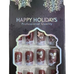 Set 3 Professional Qualities Happy Holidays Nails