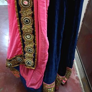 Pink&Blue Choli