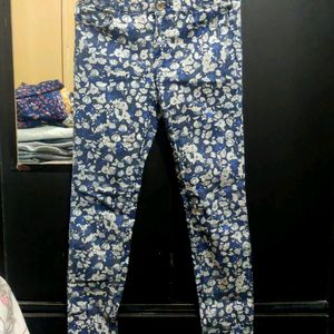 H&M Floral Jeans