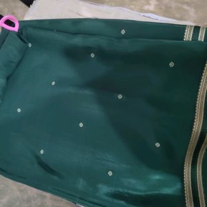 Dark Green 💚 Saree