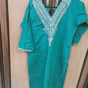 SALE!Kurta Set  Heavy Embroidery Front &Ba