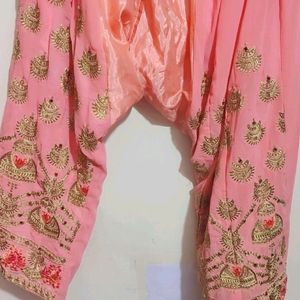 Rose Rani Plazo Suit With Dupatta For 46 Bust