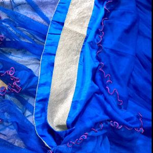 BLUE ANARKALI SET FOR WOMEN