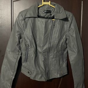 Faux Leather Biker Jacket