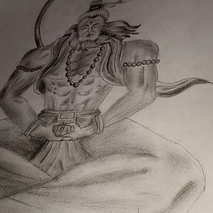 Bajarangbali Hanuman Sketch