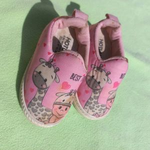 Shoes Baby Girl Pink Color Cartoon