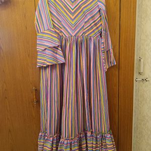 Inddus Candystriped Partywear Dress For Sale