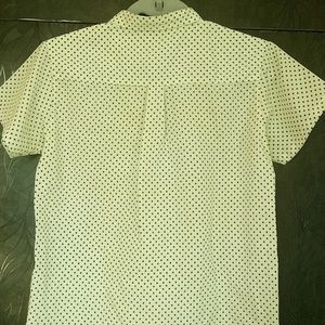 White Polkadot Tshirt