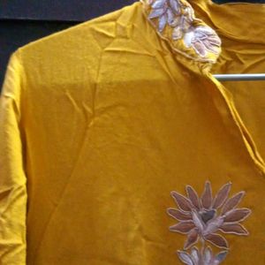 Mustard Color Kurti