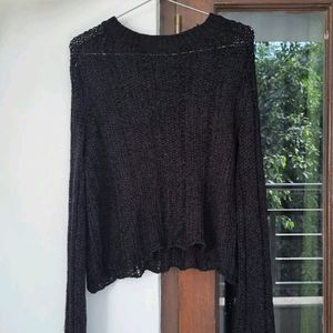 Crochet Black Top