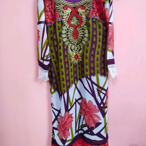 Embroidered Kurti For Girls