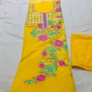 Bright Yellow Colour For Haldi Ceremony