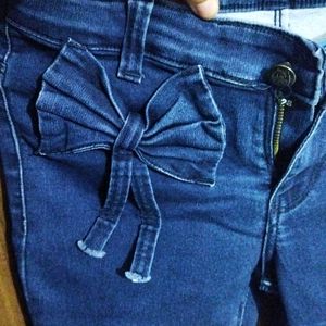 Jeans With A Bow