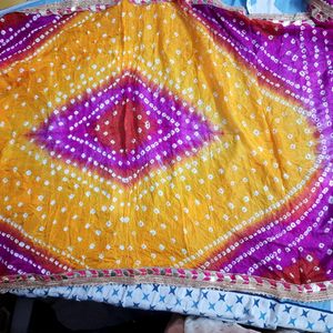 Pure Bandhej Silk Dupatta