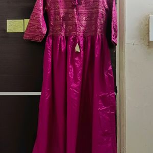 Aurelia Pink Beutiful Silk Kurta